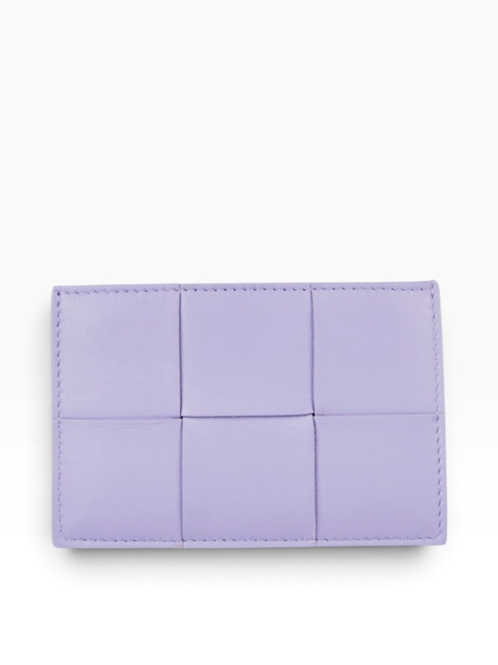 Bottega Veneta Lavender Intrecciato Mini Card Holder - EUC
